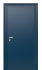 Дверь TermoPlus Del Mare RAL 5014 1222 вид снаружи