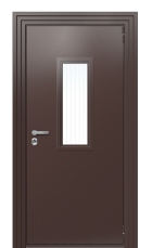 Дверь TermoPlus Ral 8017 Коньячный дуб 1115 вид снаружи