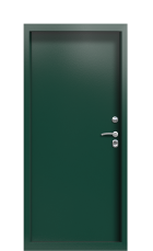 Дверь Termo Гладкая ral 6005 вид внутри