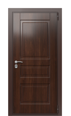 Дверь TermoWood Decoline classic кофейное дерево tobacco вид снаружи