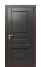 Дверь TermoWood Decoline premium графитовое дерево vesuvio вид снаружи