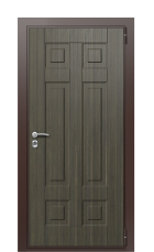 Дверь TermoWood Decoline венге кофейное дерево F005 вид снаружи