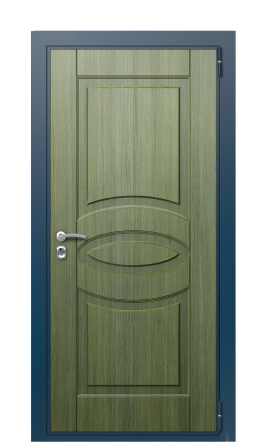 Дверь TermoWood Woodline милк темно-зеленое F006