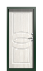 Дверь Termo Woodline белая эмаль F006 вид внутри