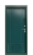 Дверь Termo Ral 9003 Зеленое сукно 771 вид внутри