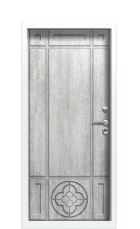 Дверь Termo Ral 3031 Джут белый 770 вид внутри