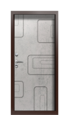 Дверь Termo Decoline Premium Бетон светлый D001 Bronze левая 950 вид внутри