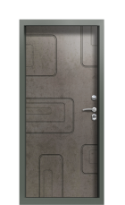 Дверь Termo Ral 7009 Бетон Светлый 716 вид внутри