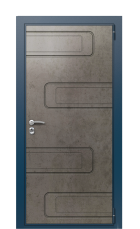 Дверь TermoWood Del Mare Дымчатое дерево 1142 вид снаружи