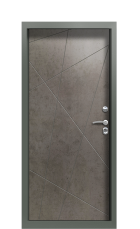 Дверь Termo Ral 9003 Бетон Тёмный 687 вид внутри