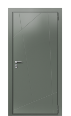 Дверь TermoWood Ral 7009 Kale 694 вид снаружи