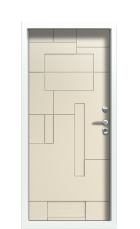 Дверь Termo Ral 9003 Слоновая кость 1085 вид внутри