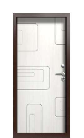 Дверь TermoPlus Bronze Белое дерево 700