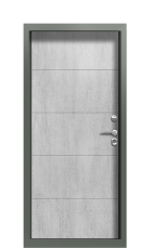 Дверь Termo Vesuvio  Джут белый 841 вид внутри