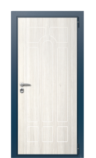 Дверь TermoWood Del Mare Белый мрамор 1471 вид снаружи