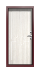 Дверь Termo Ral 3005 Белая эмаль 1452 вид внутри