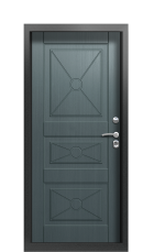 Дверь Termo Silver Пепельный 1444 вид внутри