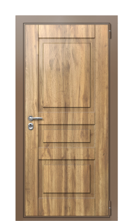 Дверь TermoWood Ral 8025 Греческий платан 62