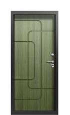 Дверь Termo Vesuvio Темно-зеленое 1520 вид внутри