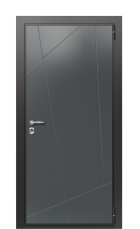 Дверь TermoWood Vesuvio Дымчатое дерево 1516 вид снаружи