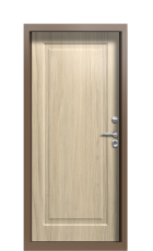 Дверь Termo Ral 8025 Сатиновое дерево 1175 вид внутри