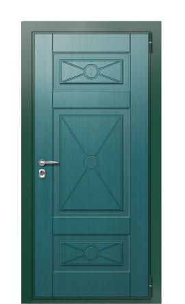 Дверь TermoWood Ral 6005 Морская волна 42