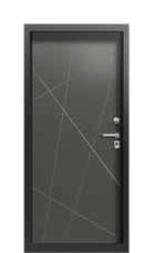 Дверь Termo Collori Ral 3031 Decoline Grey matt Vesuvio вид внутри