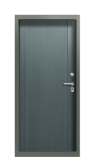 Дверь Termo Ral 7009 Пепельный 1088 вид внутри