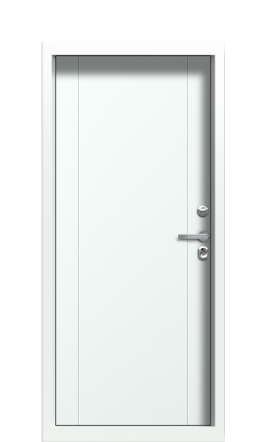 Дверь TermoWood Ral 9003 Граб белый 1028