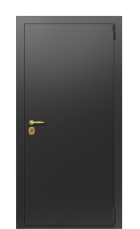 Дверь TermoPlus Vesuvio Графитовое дерево 1369 вид снаружи