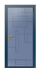 Дверь TermoWood Del Mare Тис мраморный 1484 вид снаружи