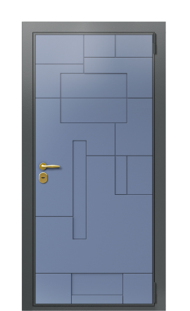 Дверь TermoWood Ral 7043 Ral 5014 1502