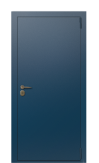 Дверь Termo Metal Delmare/Ral 6028 вид снаружи