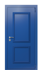 Дверь TermoPlus Ral 5005 Белое дерево 160 вид снаружи