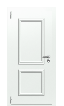Дверь TermoPlus Terma Белый мрамор Ral 9003 левая
