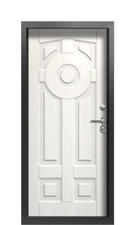 Дверь TermoPlus Silver Белое дерево 502
