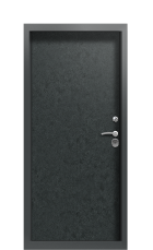 Дверь Termo Ral 7043 Черный гранит 1025 вид внутри