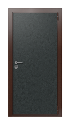 Дверь TermoWood Bronze Terma Premium Черный гранит 2639 вид снаружи