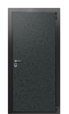 Дверь TermoWood Ral 9005 Terma Premium Черный гранит 2570