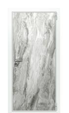 Дверь TermoWood Ral 9003 Белый мрамор 1357 вид снаружи