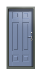 Дверь Termo Ral 7009 Ral 5014 1505 вид внутри