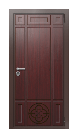 Дверь TermoWood Ral 8017 Темно-красный 1354