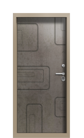 Входная дверь TermoWood Ral 9003 Бетон темный 1240