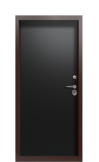 Дверь Termo Bronze Ral 9005 2628 вид внутри