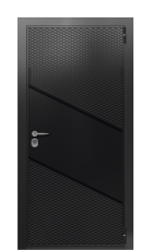 Дверь TermoWood Ral 9005 Collori Ral 9005 2578 вид снаружи