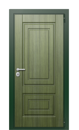 Дверь TermoWood Patina Тёмно Зелёное 669