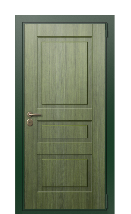 Дверь TermoWood Woodline темно-зеленое patina