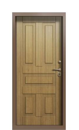 Дверь TermoWood Ral 8025 Дуб светлый 1263