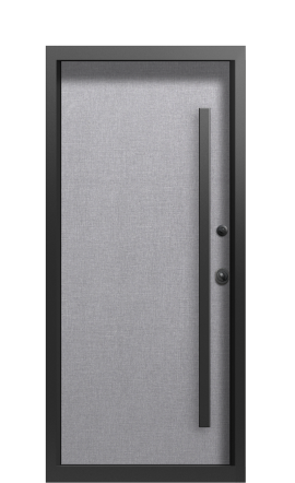 Входная дверь TermoWood, Decoline Бетон темный, Terma Лен маренго