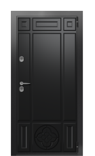 Дверь TermoWood Ral 9005 Collori Ral 9005 2695 вид снаружи